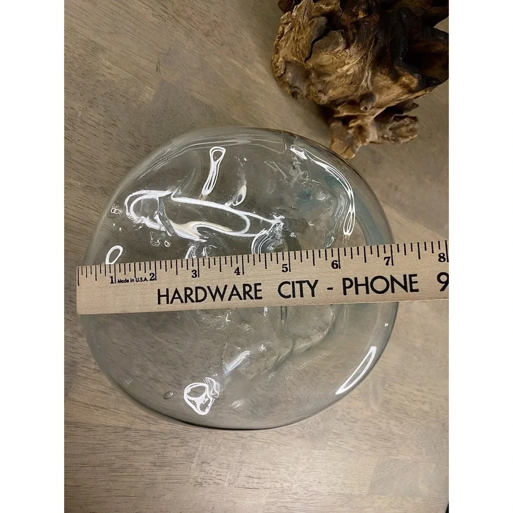Cohasset Molten Terrarium Vase Glass Vase & Natural Wood Sculpture